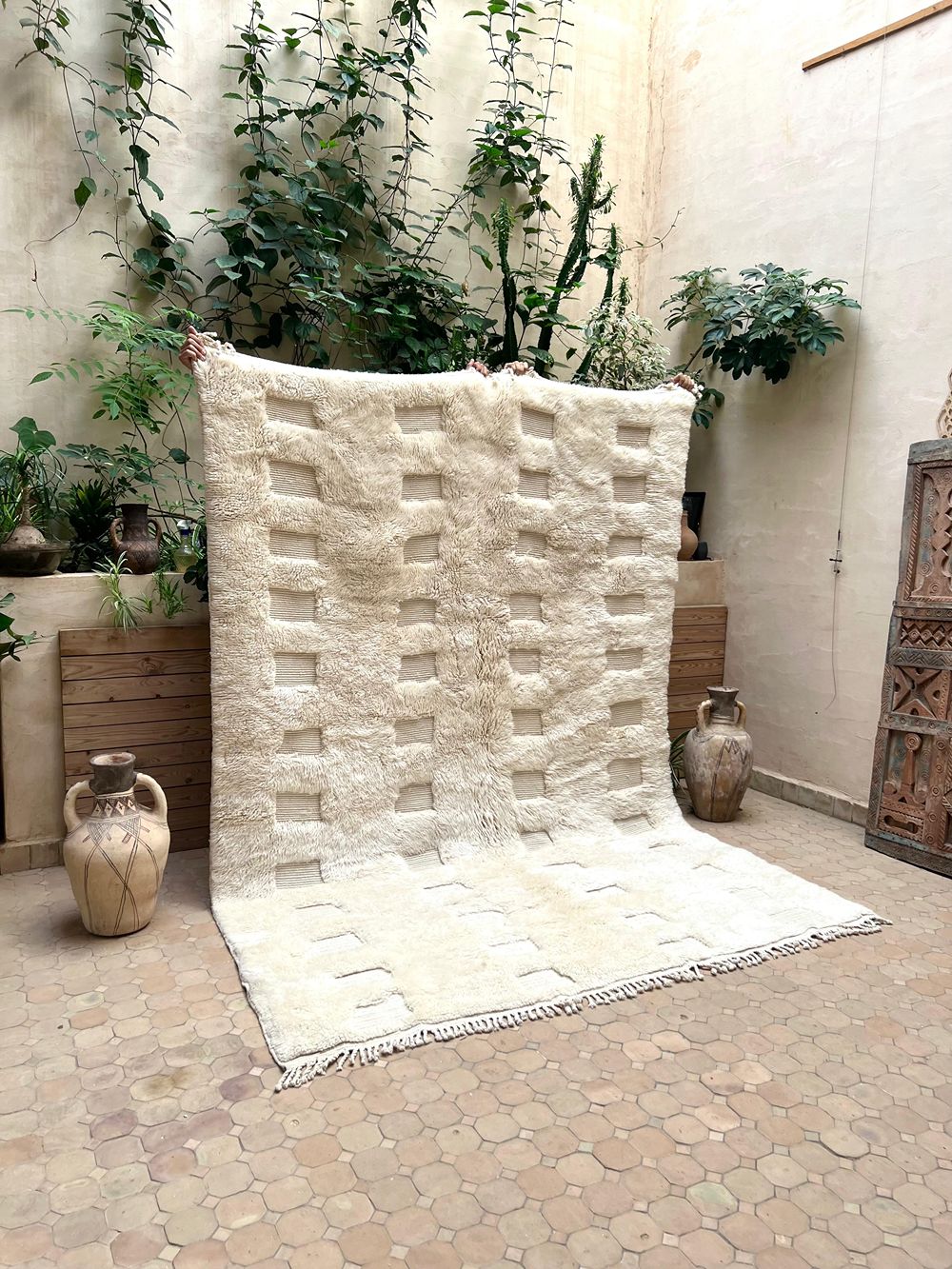 Marokkolainen Mrirt Jääkarhu matto 290x200cm