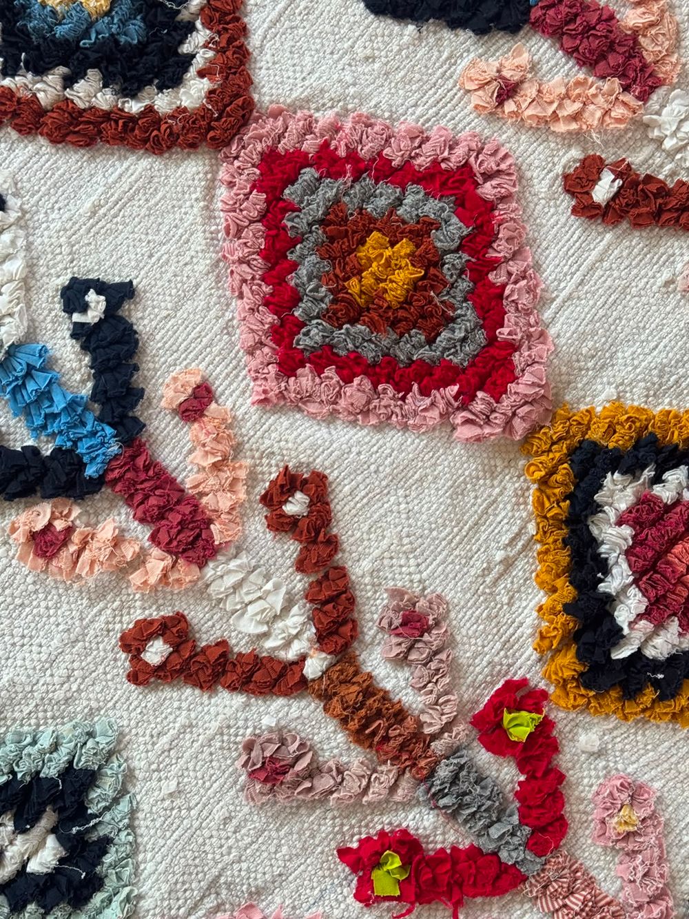 Moroccan Boucherouite Rug 150x90cm