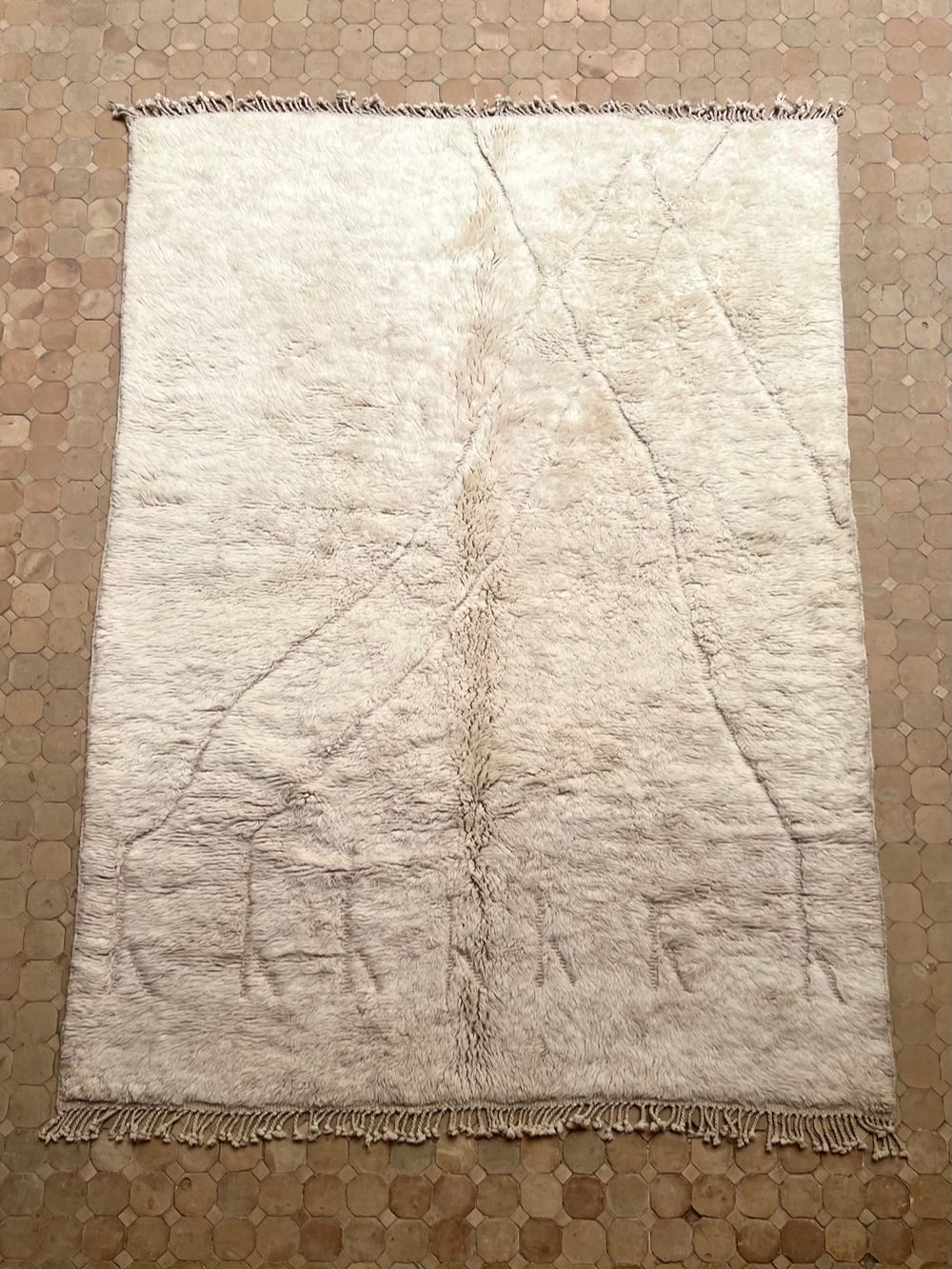 Marokkolainen Mrirt Jääkarhu matto 275x195cm