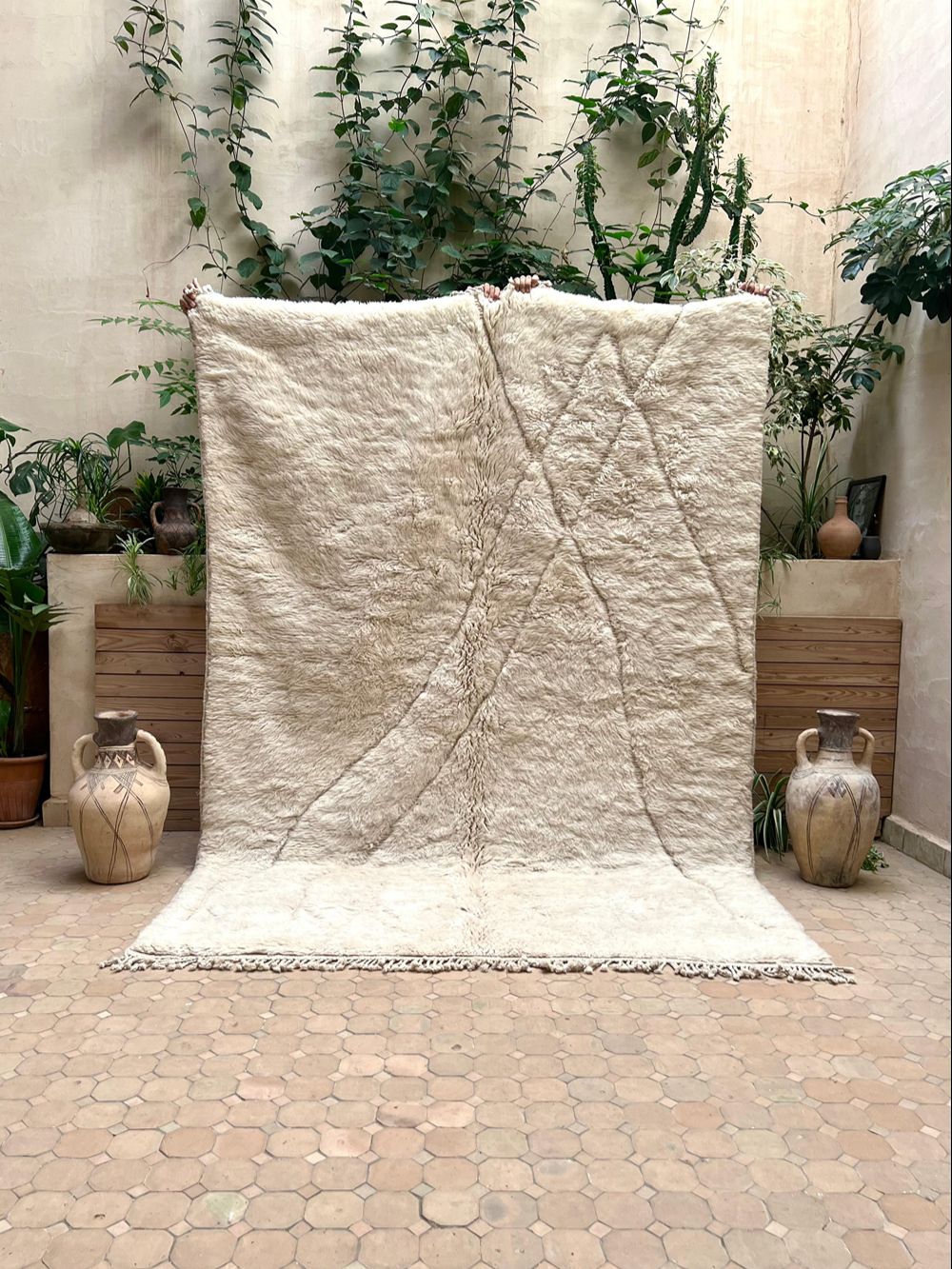 Marokkolainen Mrirt Jääkarhu matto 275x195cm