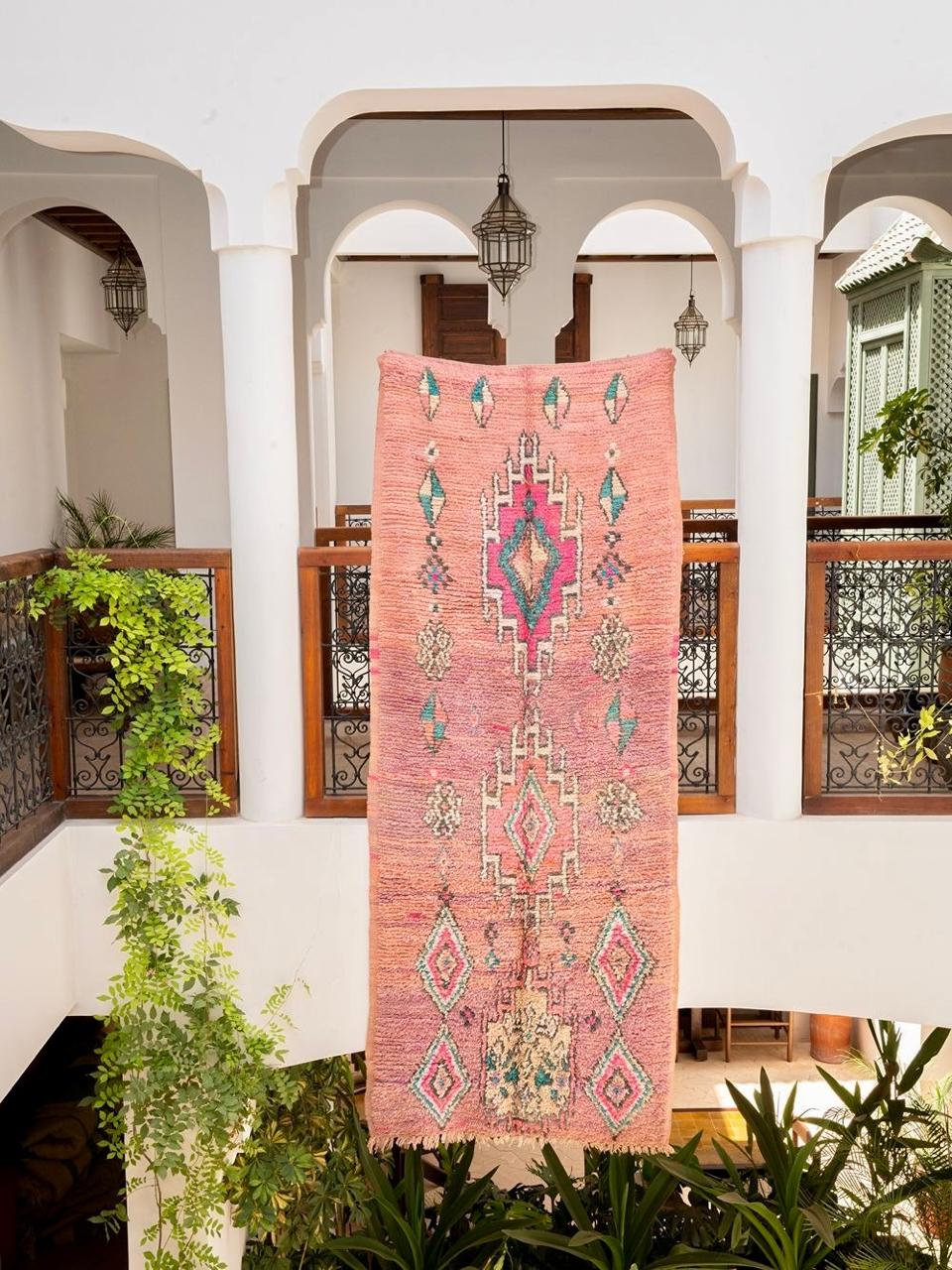 Moroccan Vintage Boujaad Runner Rug 285x115cm