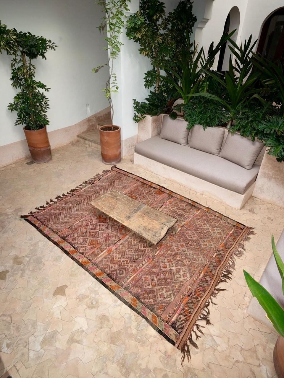 Moroccan vintage Flatweave Rug 250x190cm