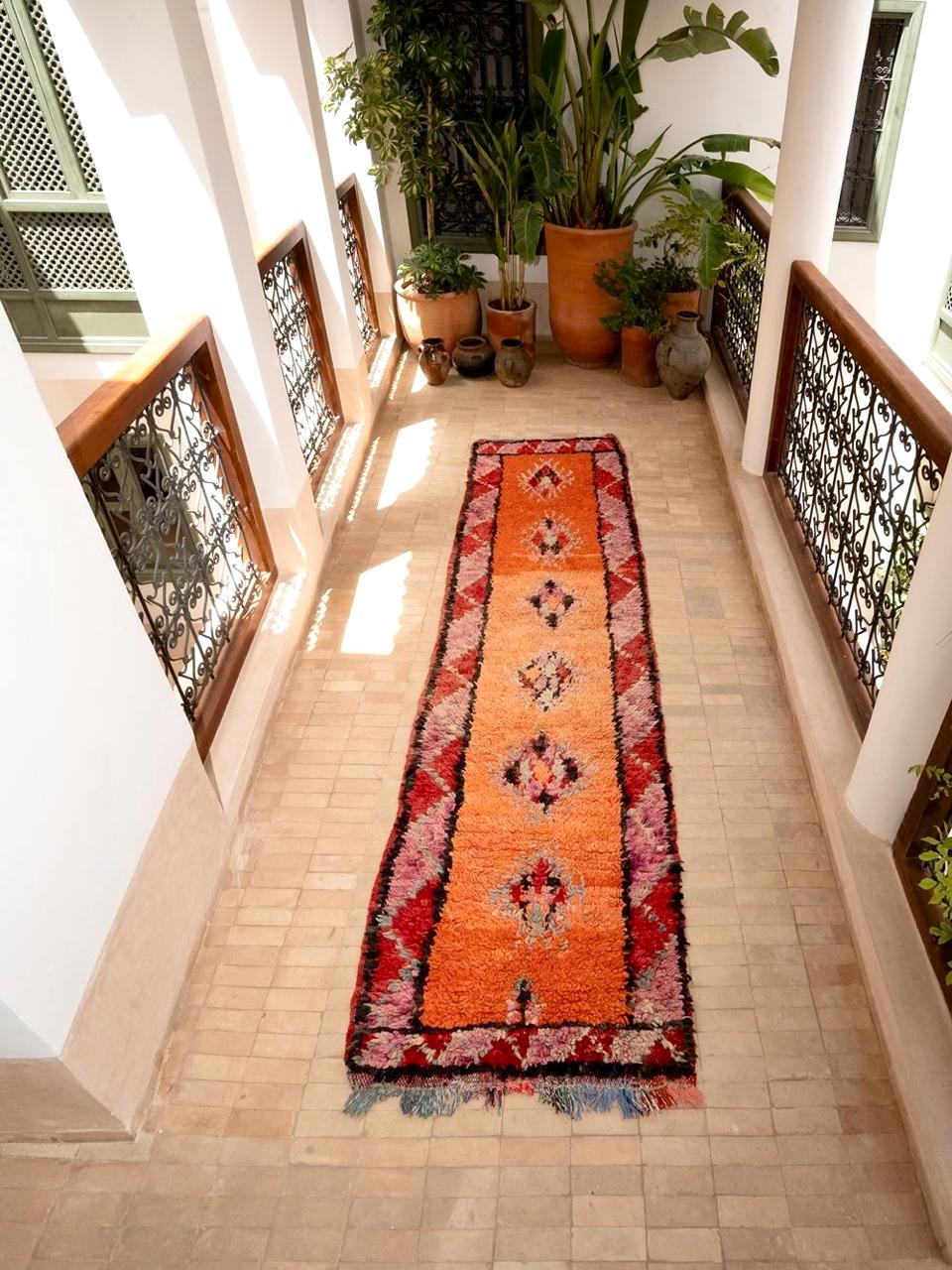 Marokkolainen vintage Boujaad matto 370x80cm