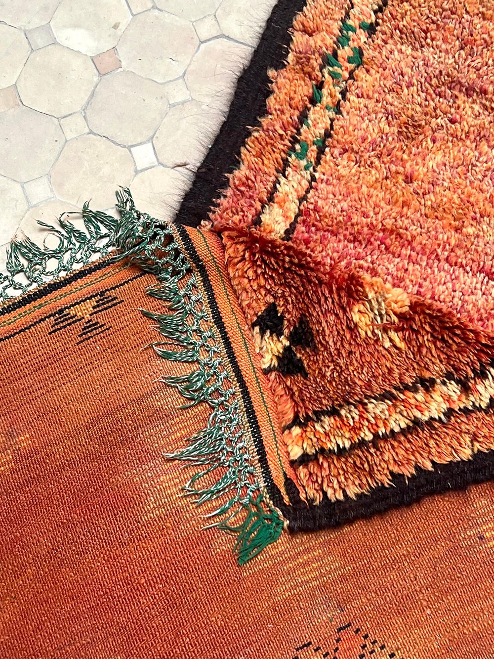 Marokkolainen vintage Boujaad matto 210x95cm