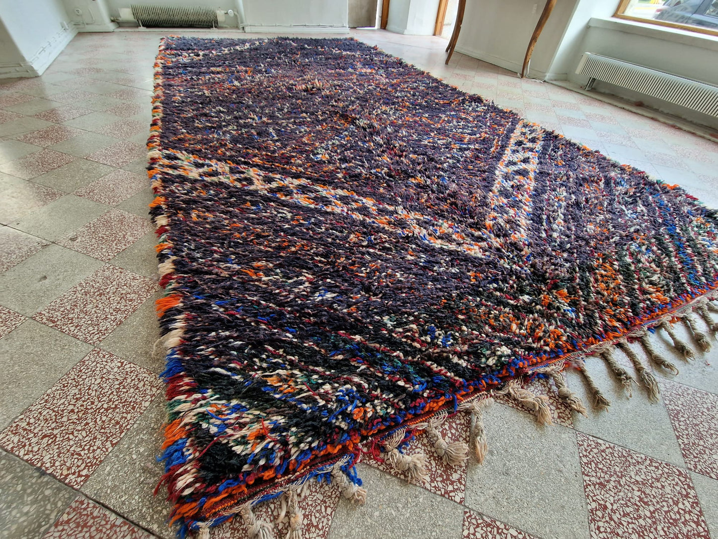 Marokkolainen vintage Beni M'Guild matto 395x205cm