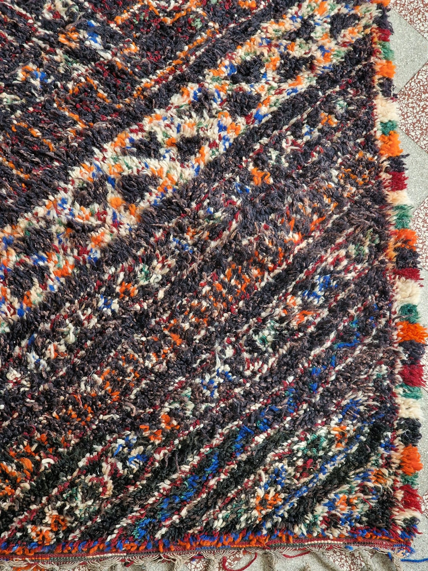 Marokkolainen vintage Beni M'Guild matto 395x205cm