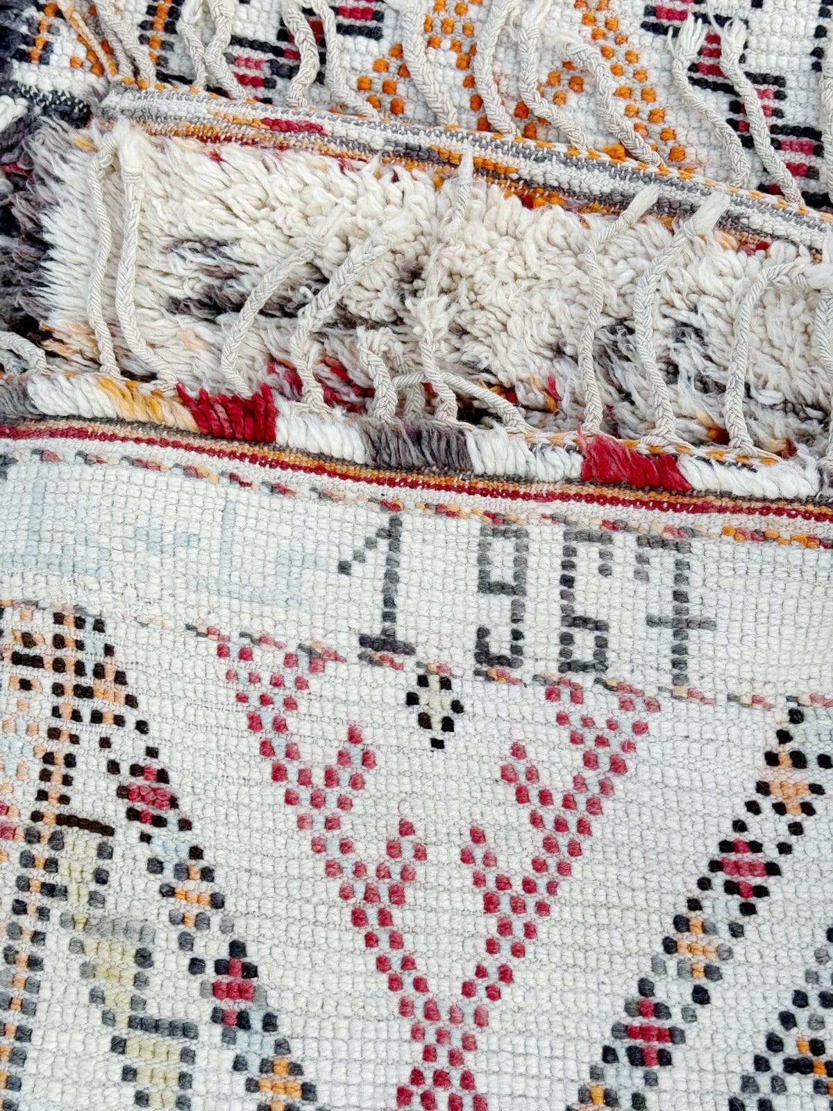 Moroccan Vintage Beni Ouarain Rug 1967 335x210cm