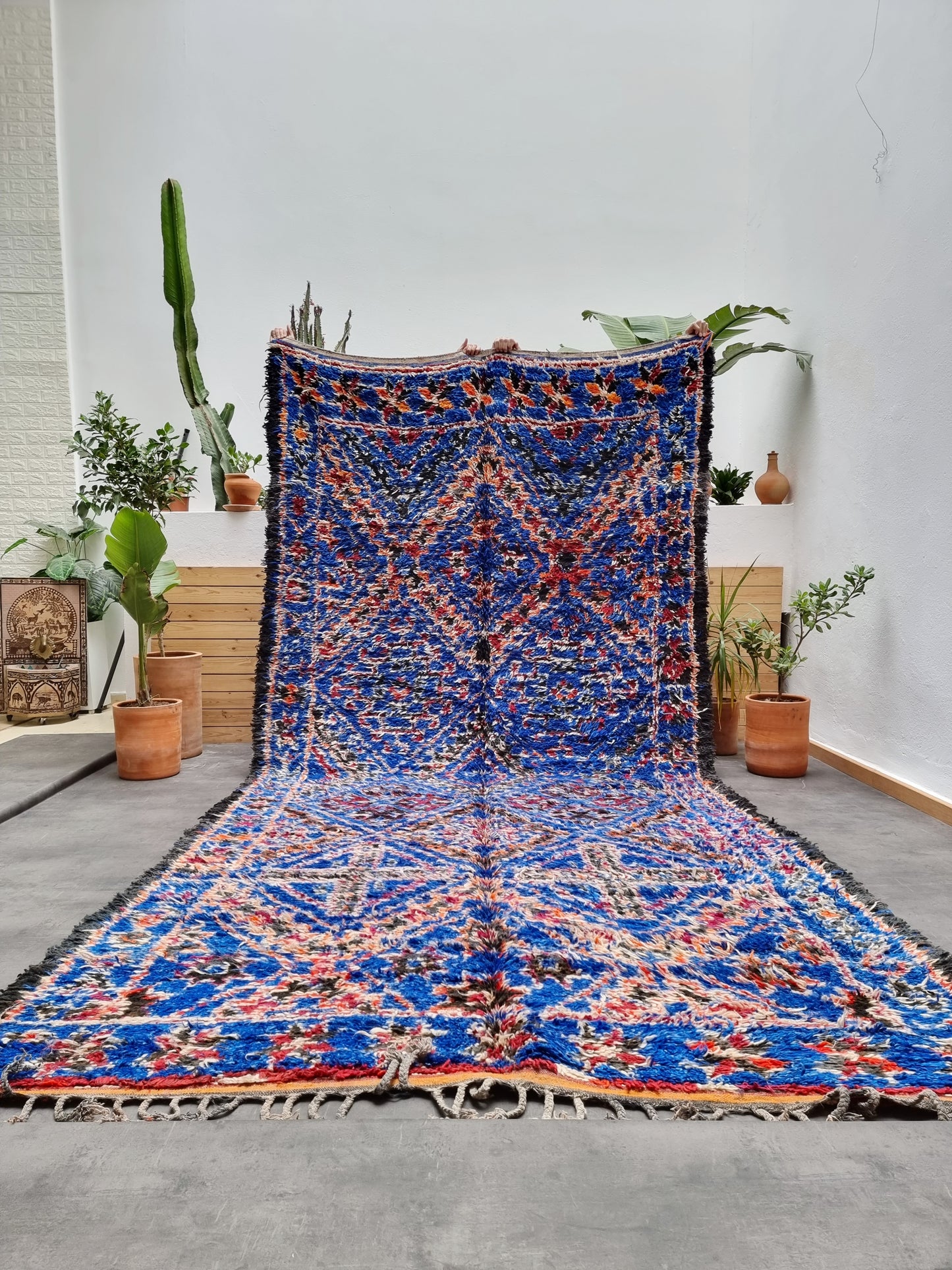 Marokkolainen vintage Beni M'Guild matto 410x200cm