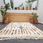 Order by Size: Moroccan White Forest Rug