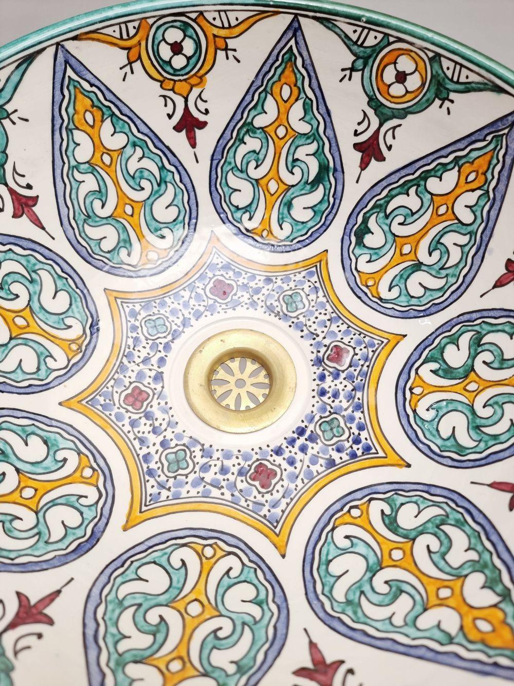 Order by Size: Moroccan Washbasin sink Leaf