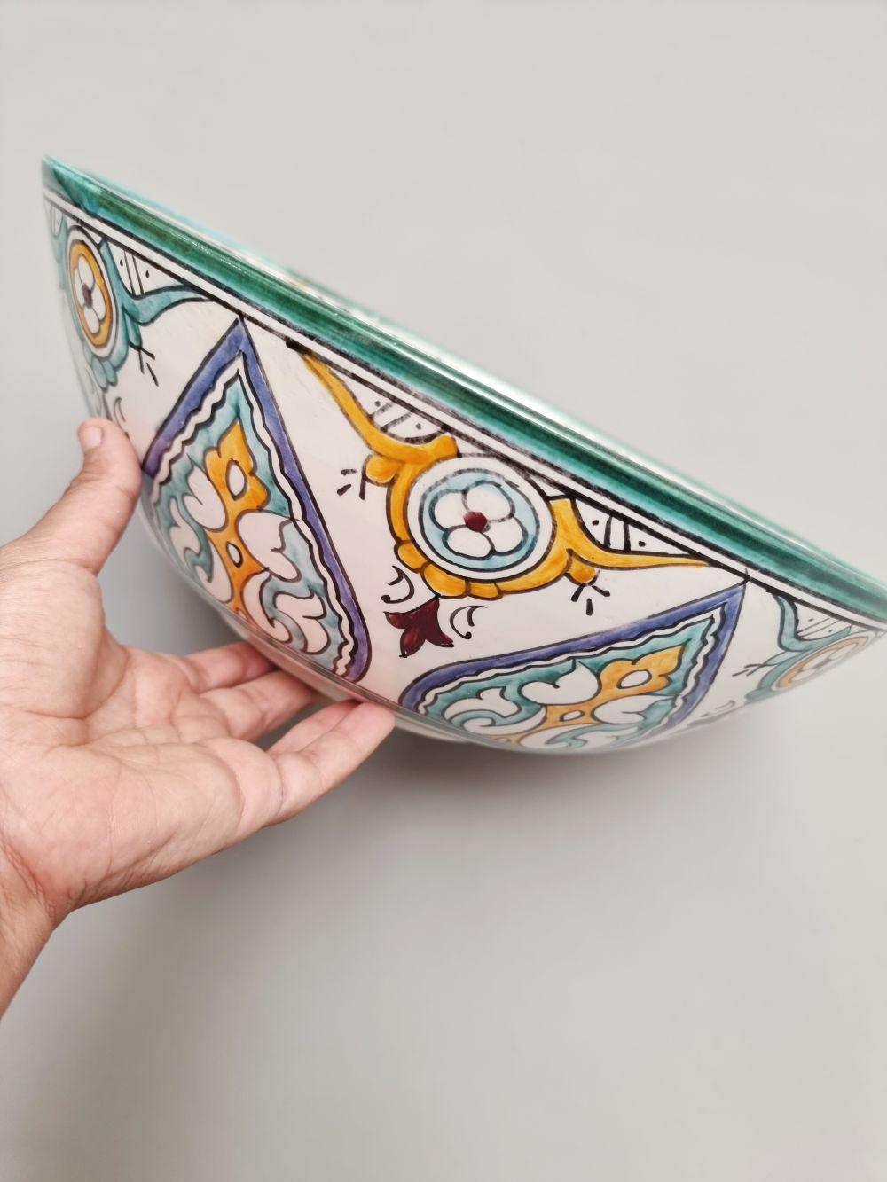 Order by Size: Moroccan Washbasin sink Leaf