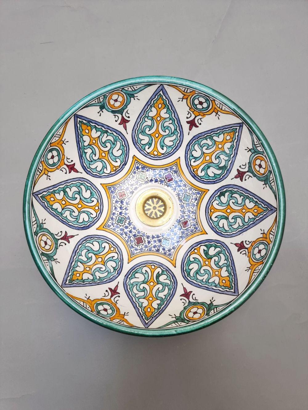 Order by Size: Moroccan Washbasin sink Leaf