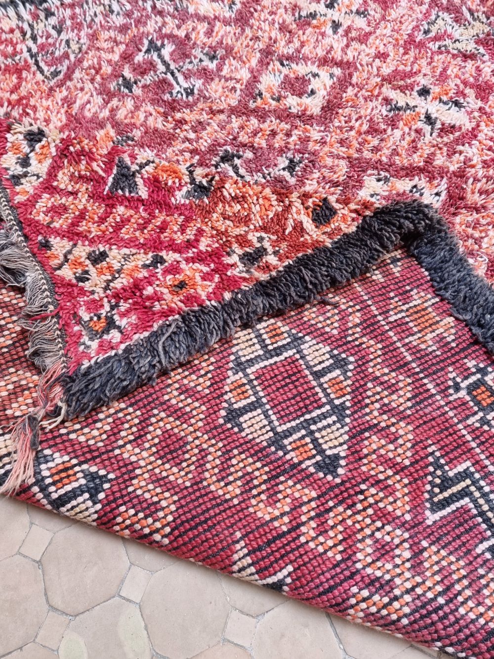 Moroccan Vintage Beni M'Guild Rug 370x185cm