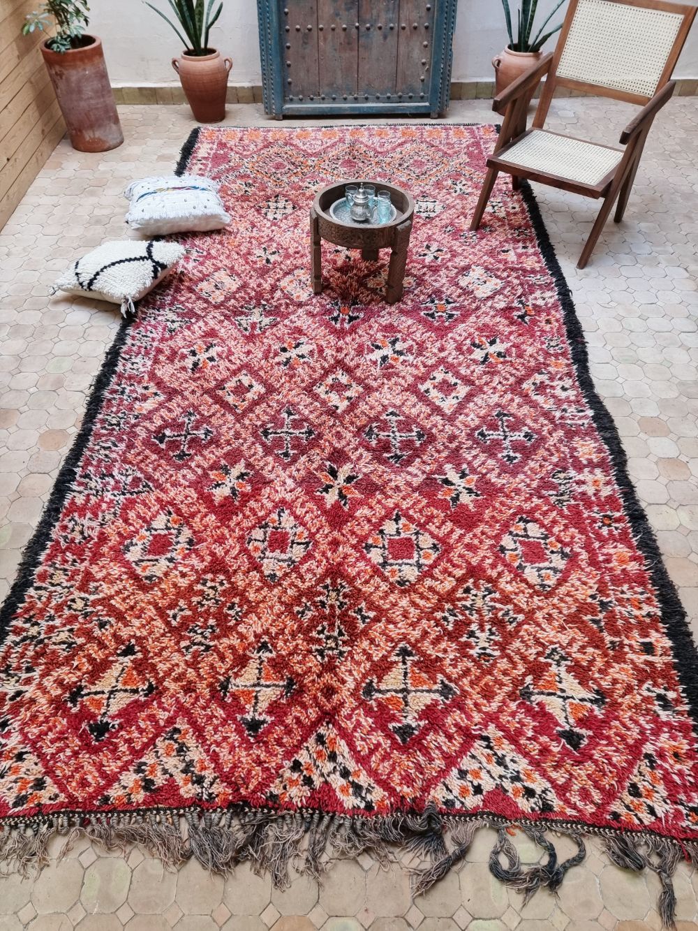 Moroccan Vintage Beni M'Guild Rug 370x185cm