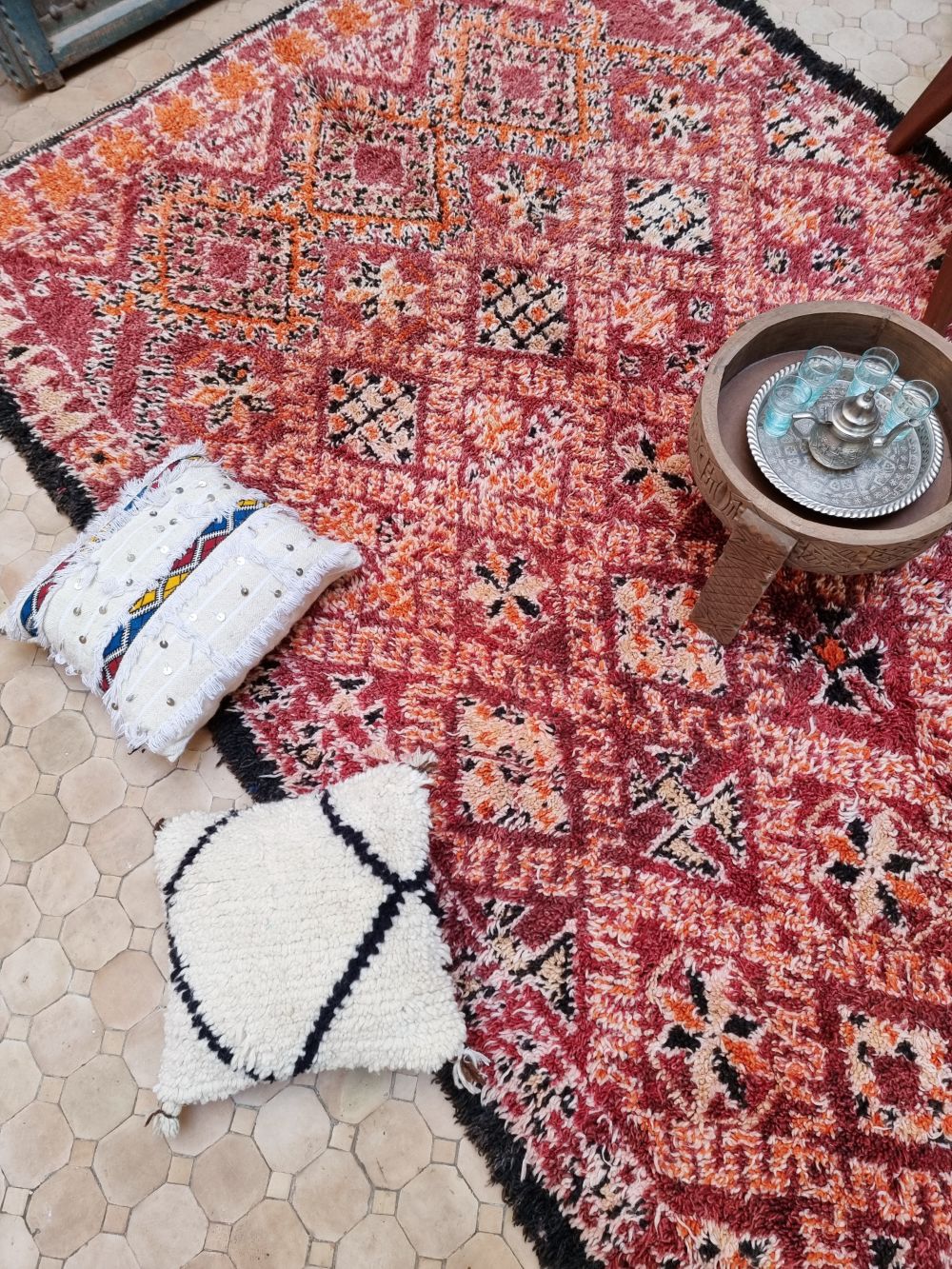 Moroccan Vintage Beni M'Guild Rug 370x185cm