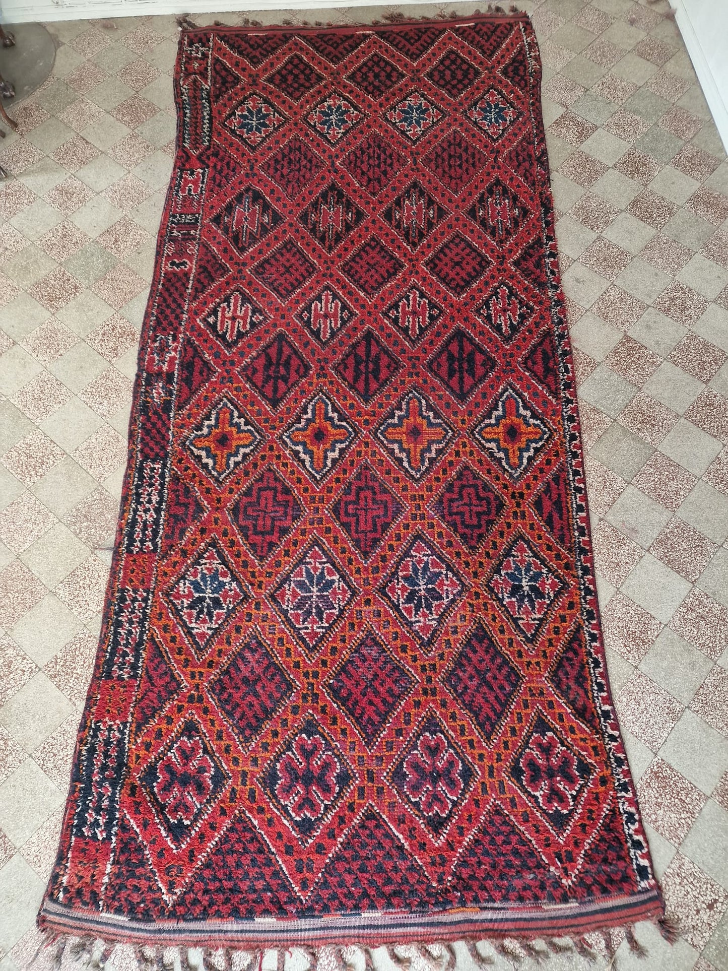 Moroccan Vintage Beni M'Guild Rug 430x190cm