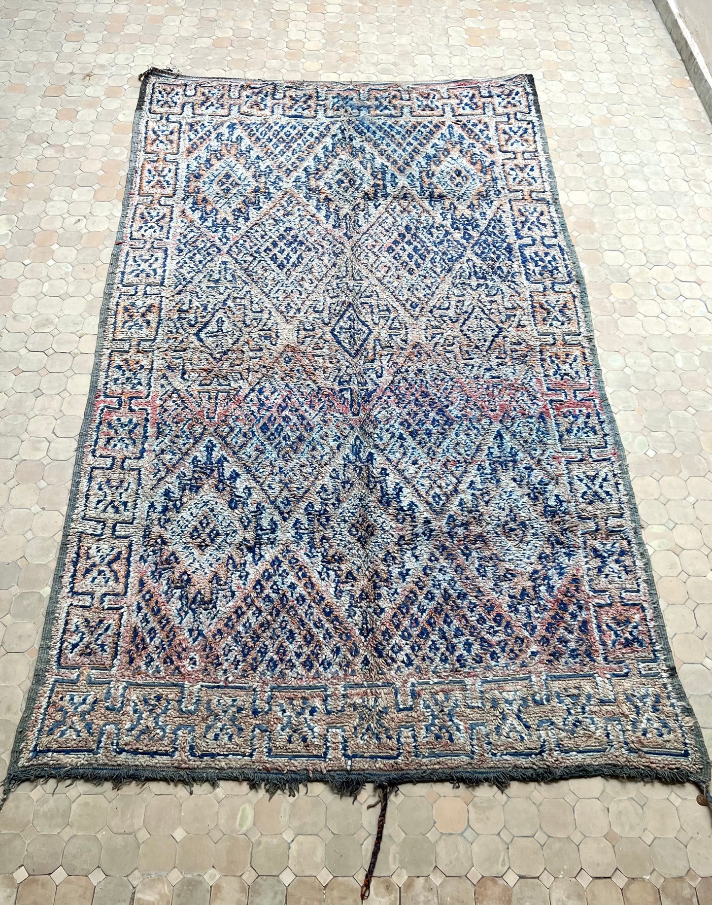 Marokkolainen vintage Zayane matto 340x195cm