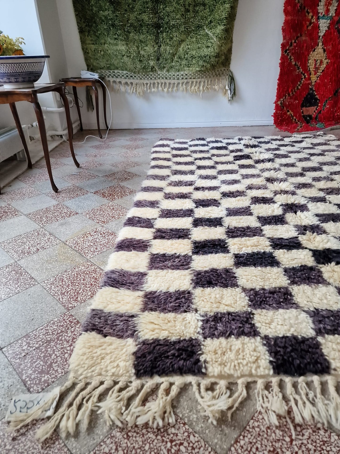 Marokkolainen ruudullinen matto 255x170cm