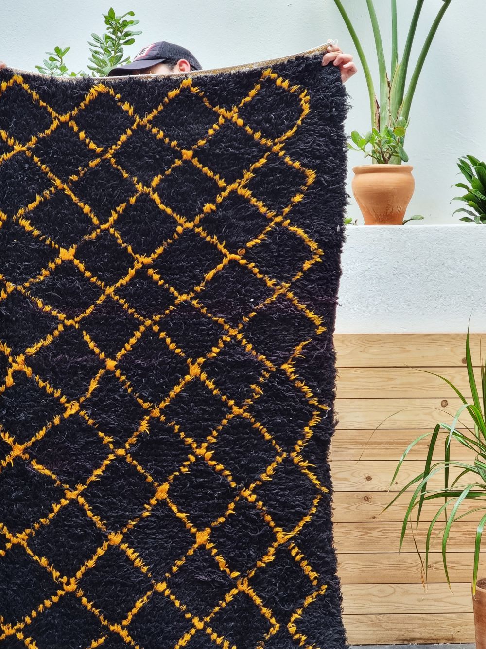 Moroccan Vintage Boucherouite Rug 320x170cm