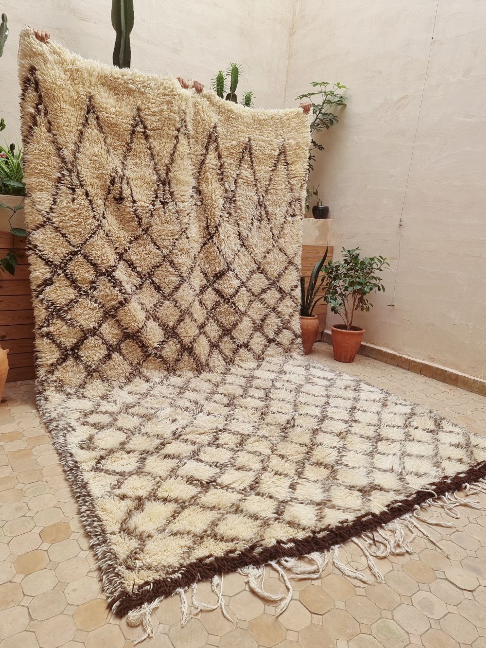 Marokkolainen vintage Beni Ouarain matto 345x200cm