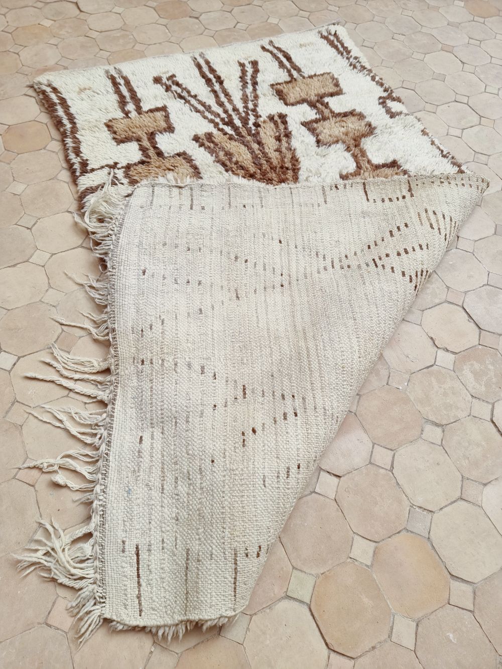Marokkolainen vintage Beni Ouarain matto 150x80cm