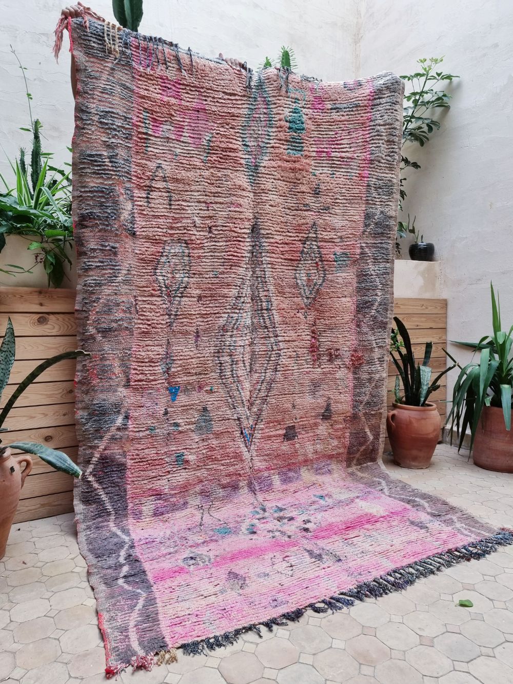 Marokkolainen vintage Boujaad matto 250x145cm