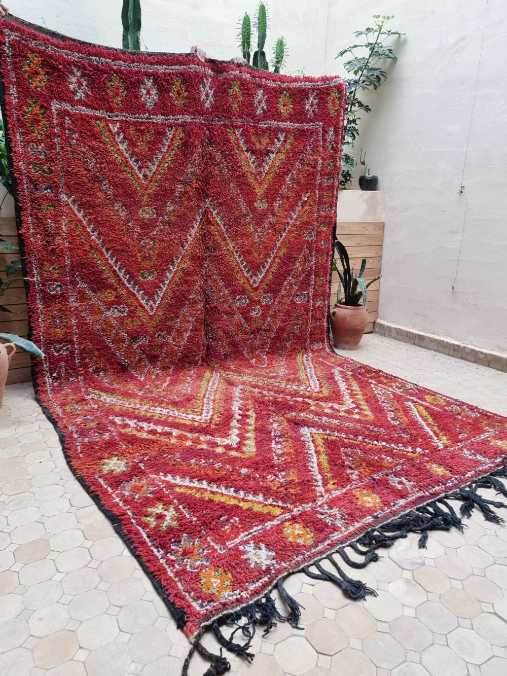 Moroccan Vintage Zayane Rug 330x190cm
