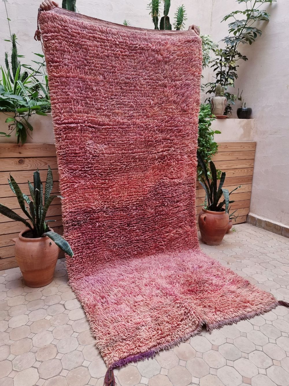 Marokkolainen vintage Boujaad matto 245x110cm