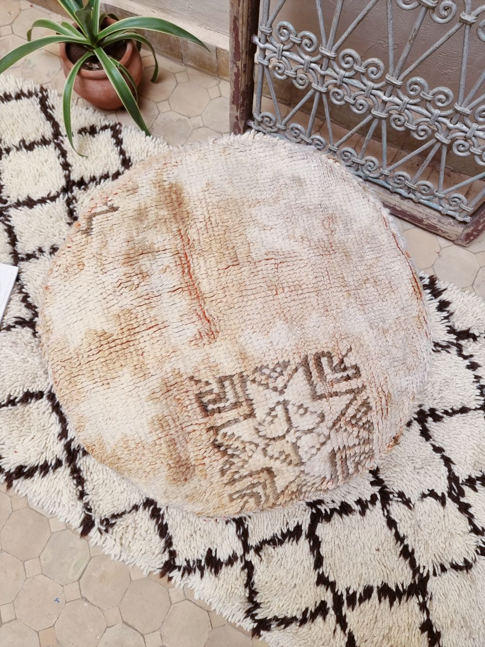 Marokkolainen vintage pouf