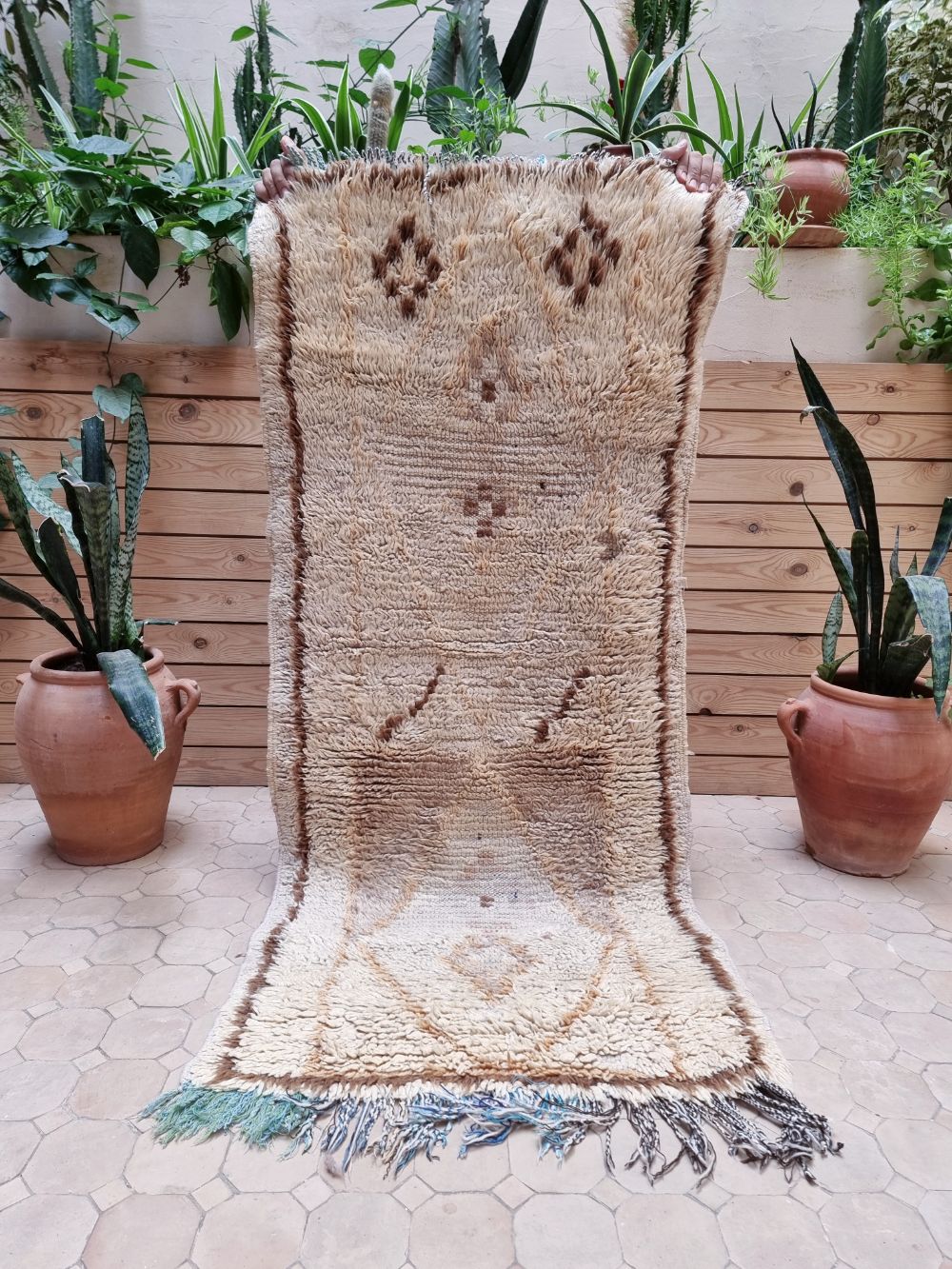 Moroccan Vintage Azilal Rug 155x70cm