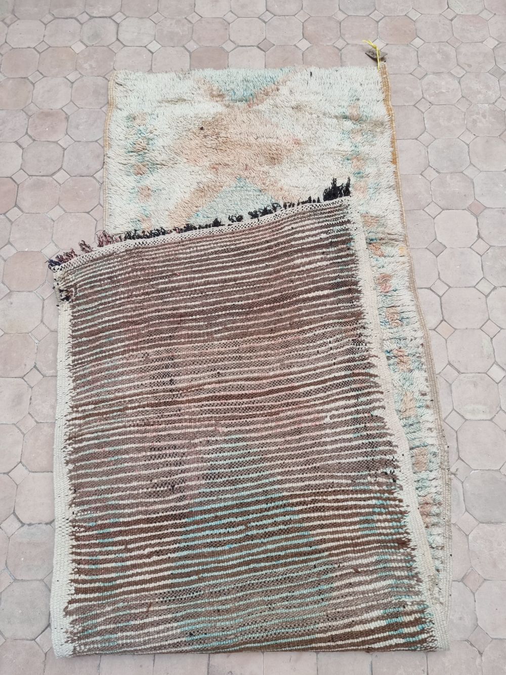 Marokkolainen vintage Boujaad käytävämatto 220x70cm