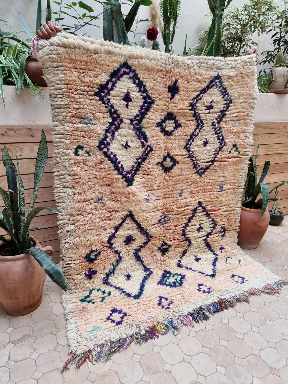 Moroccan Vintage Azilal Rug 165x125cm