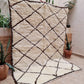 Marokkolainen vintage Beni Ouarain matto 240x175cm
