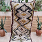 Moroccan Vintage Azilal Rug 185x90cm
