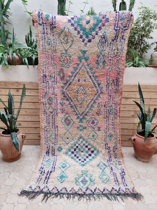 Moroccan Vintage Boujaad Rug 215x100cm