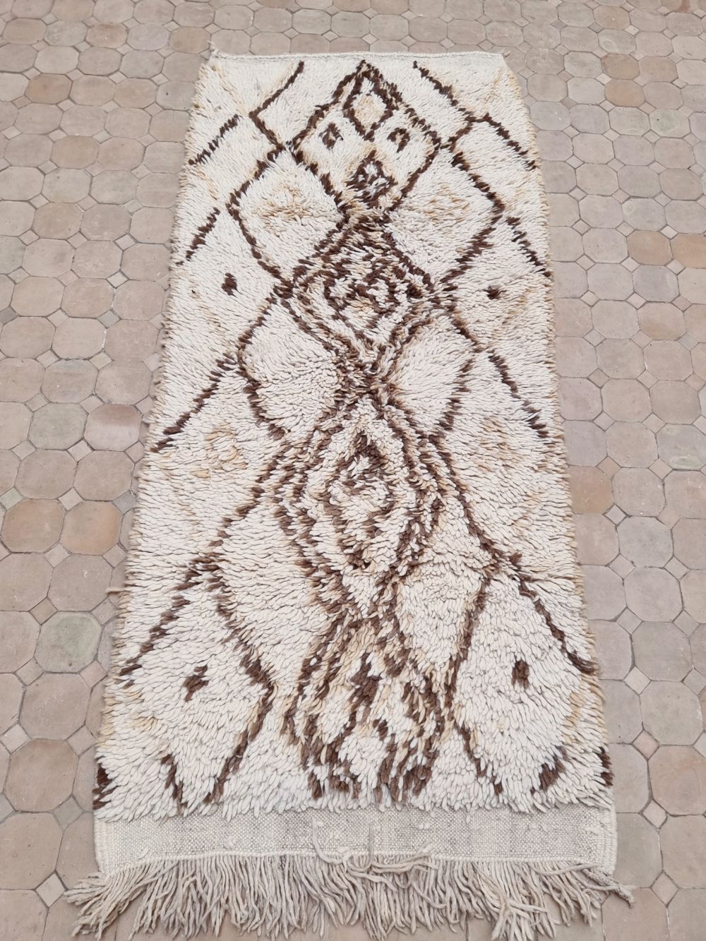 Marokkolainen vintage Beni Ouarain matto 180x80cm