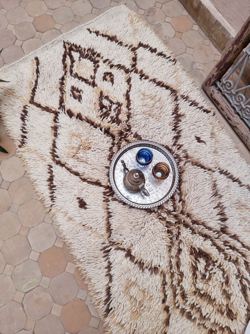 Marokkolainen vintage Beni Ouarain matto 180x80cm