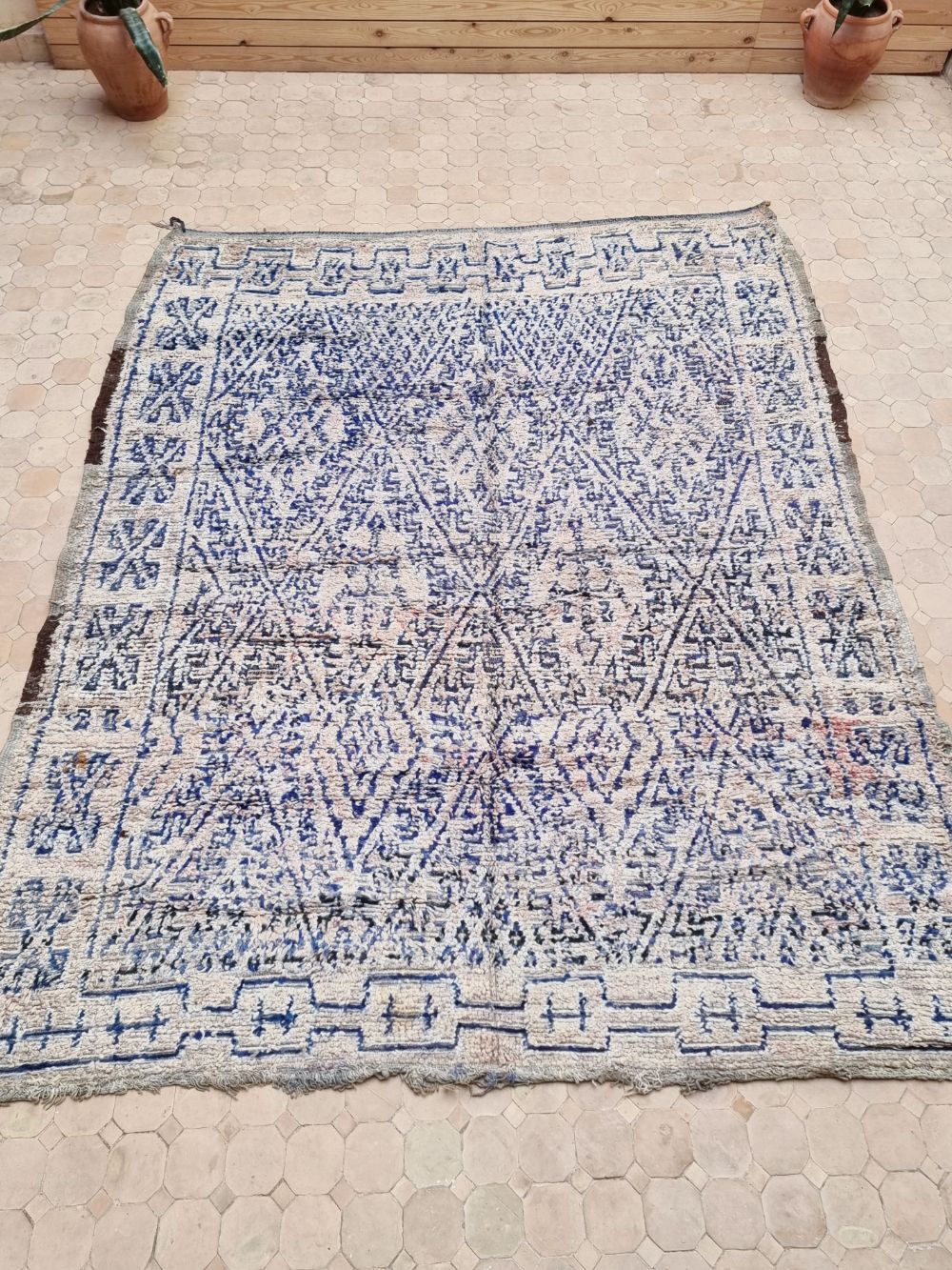 Marokkolainen vintage Zayane matto 240x195cm