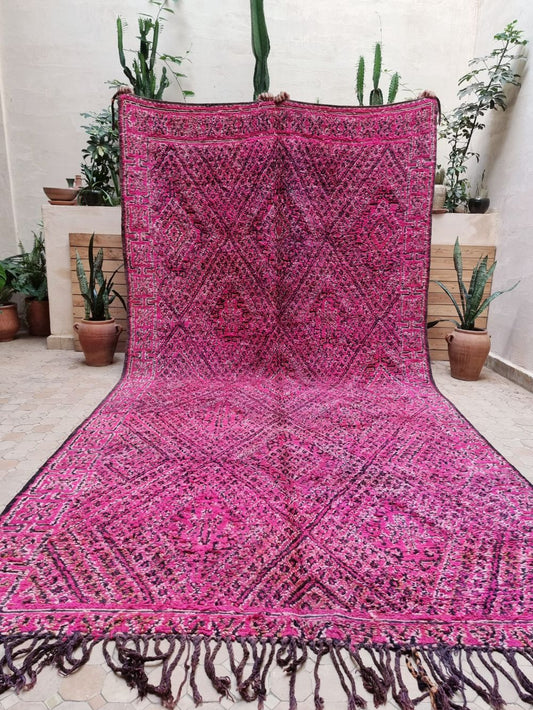 Marokkolainen vintage Zayane matto 390x200cm