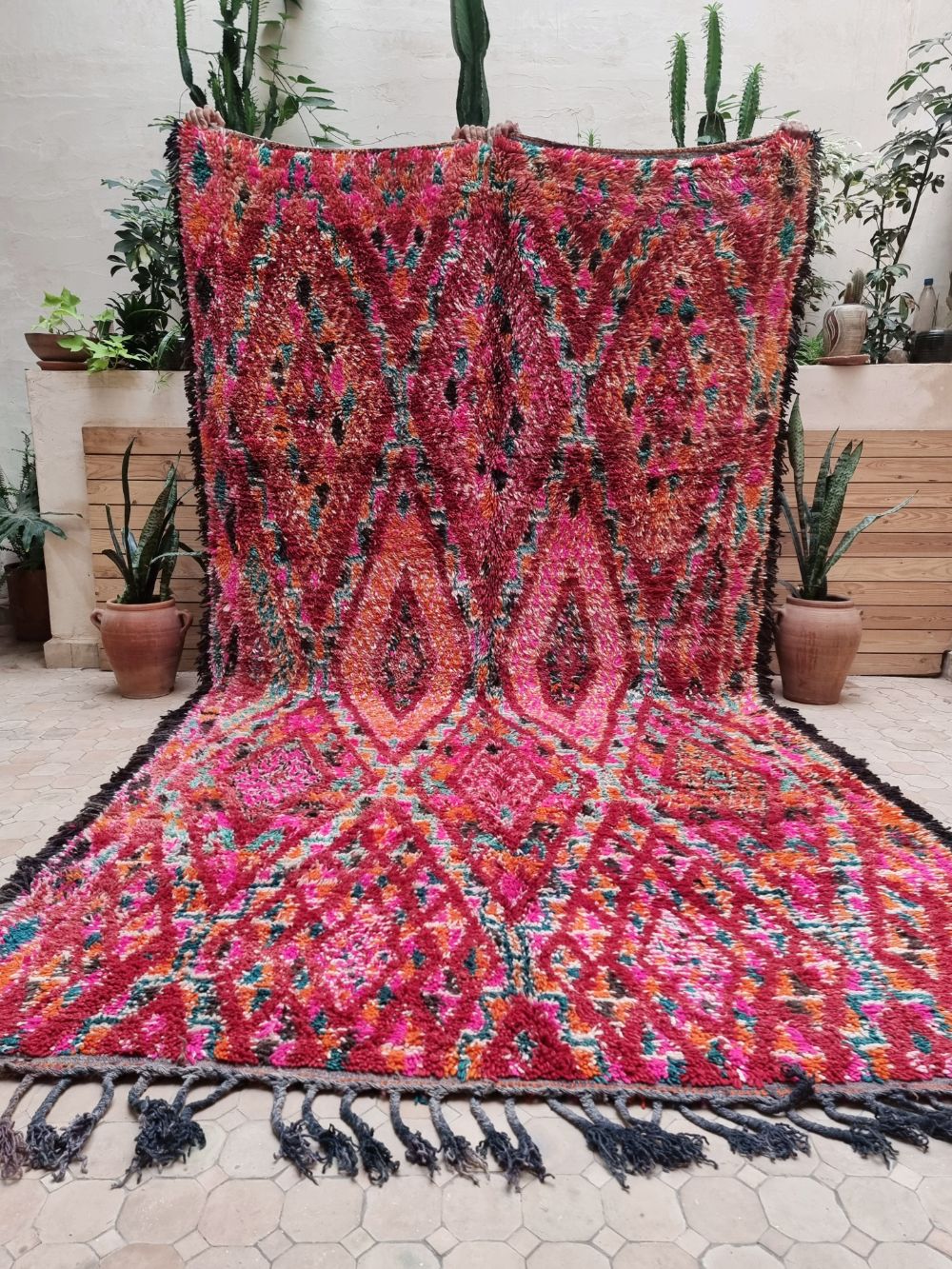 Marokkolainen vintage Beni M'Guild matto 355x195cm