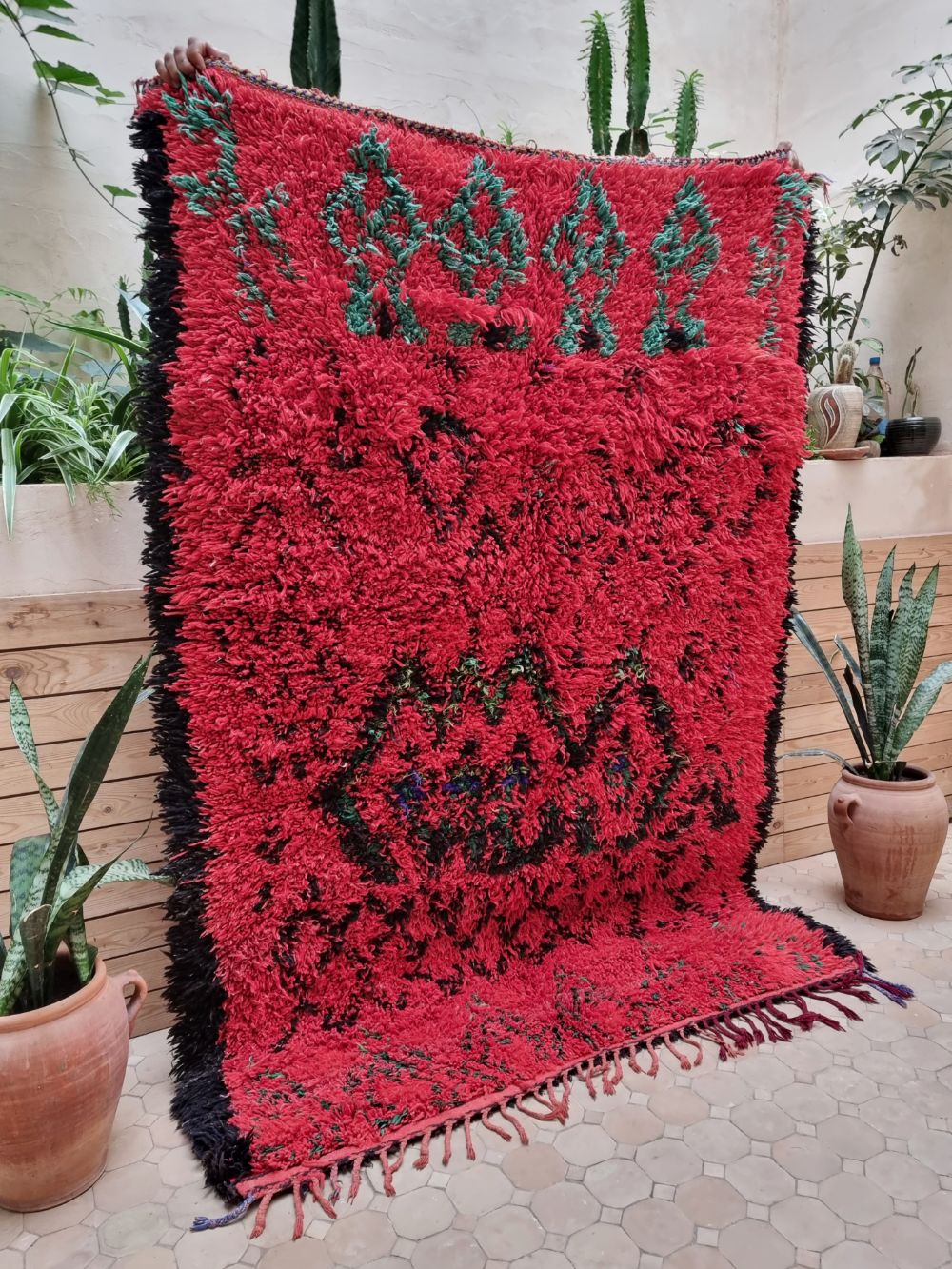 Marokkolainen vintage Boujaad matto 205x140cm