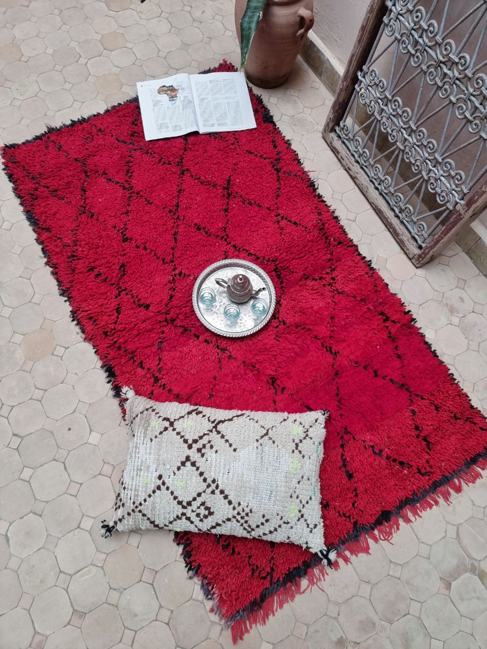 Moroccan Vintage Boujaad Rug 165x90cm