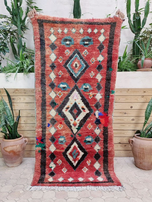 Moroccan Vintage Boujaad Rug 180x85cm