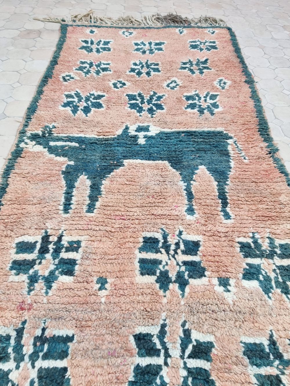 Marokkolainen vintage Boujaad matto 170x85cm