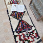 Marokkolainen vintage Azilal-matto 160x60cm