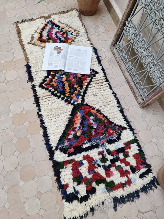 Marokkolainen vintage Azilal-matto 160x60cm