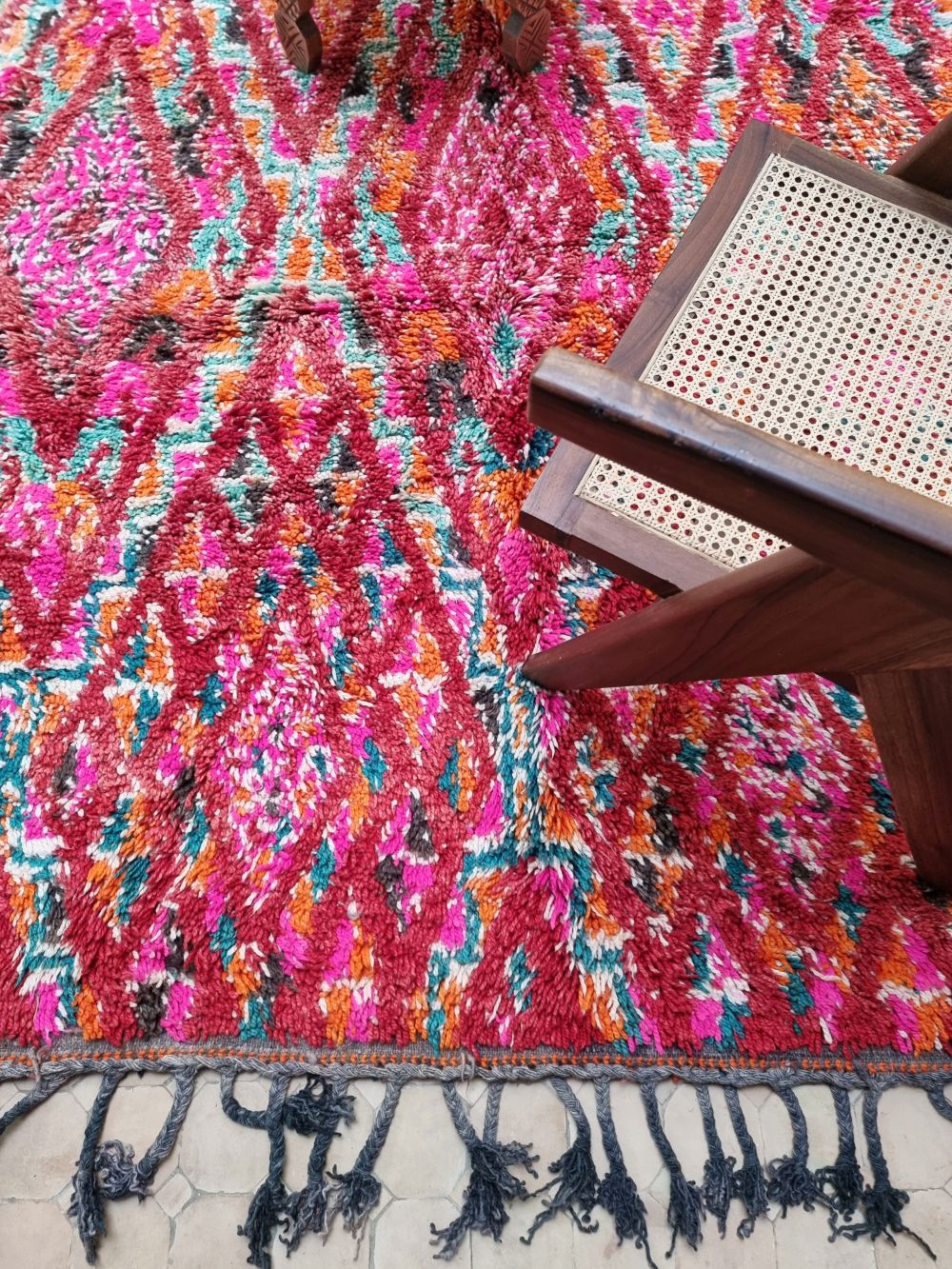 Marokkolainen vintage Beni M'Guild matto 355x195cm