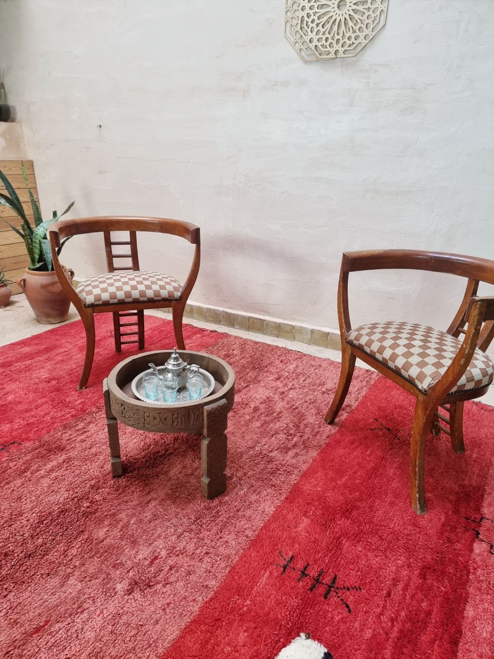 Moroccan Vintage Monochrome Rug 265x205cm