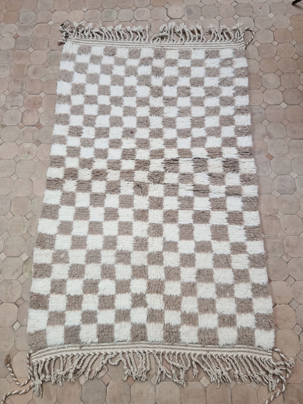 Moroccan Checkered Rug 165x110cm