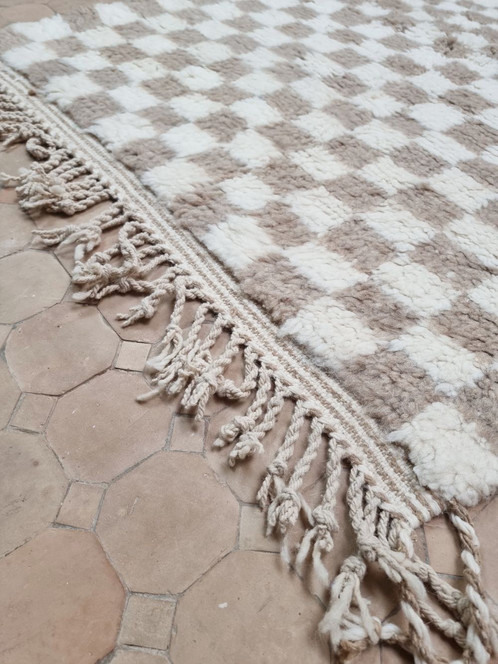 Marokkolainen ruudullinen matto 165x110cm